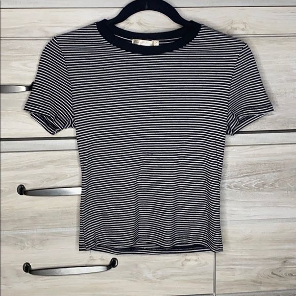 Striped cropped shirt - Picture 1 of 2